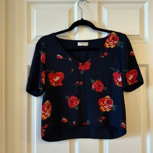 Navy floral Babaton Randy blouse